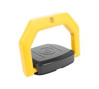 CLasmsns Automatic Parking Space Lock, Remote Control, Waterproof Alloy Steel, Alarm, Anti-Collision, Bright Yellow, for Driveways, Commercial Lots, Home, Business