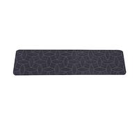 CLasmsns Heavy Duty Stair Treads Carpets 15-Pack - Non-Slip Staircase Mats with Protective Film - 7mm Thick for Wood/Tile/Glass Stairs - Modern Dark Grey Design