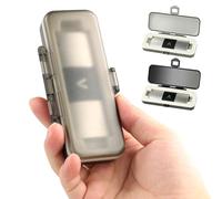 ClaspVital Hard Shell Case Only for KardiaMobile 6L & 6L MAX EKG Monitor, Waterproof & Scratch-Resistant Kardia Mobile 6L Case, Pocket Size Easy to Carry (Grey)