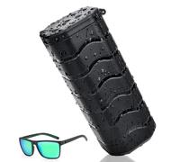 ClaspVital Tactical Hard Shell Sunglasses Case , Military-Grade Crushproof & Water-Resistant Protective Case for Outdoor/Travel - Fits Ray-Ban, Oakley, Maui Jim & 200+ Premium Sunglasses, Black, Large
