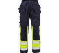 Class 1 high visibility work trousers Fristads 2586 FLAM Bleu D88