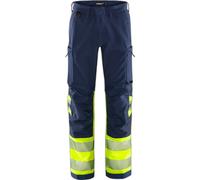 Class 1 high visibility work trousers Fristads Green 2647 GSTP Yellow D84