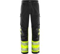 Class 1 high visibility work trousers Fristads Green 2647 GSTP Yellow D88