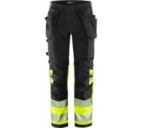 Class 1 high visibility work trousers Fristads Outdoor 2643 GSTP Jaune C64