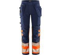 Class 1 high visibility work trousers Fristads Outdoor 2643 GSTP Orange C64