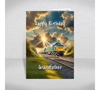 Class 40 Birthday Card for Grandfather - British Diesel Locomotive Keepsake for British Rail Enthusiasts & Trainspotters: Grandfather Birthday Card (Size A5)