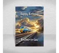 Class 43 HST Birthday Card for Brother-in-Law - British High-Speed Train Keepsake for InterCity Fans & Modern Rail Enthusiasts: Brother-in-Law Birthday Card (Size A5)