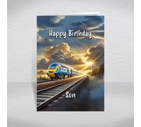 Class 43 HST Birthday Card for Son - British High-Speed Train Keepsake for InterCity Fans & Modern Rail Enthusiasts: Son Birthday Card (Size A5)