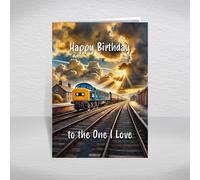 Class 45 Birthday Card to the One I Love - British Diesel Locomotive Keepsake for Railway Nostalgia & Peak Train Enthusiasts: to the One I Love Birthday Card (Size A5)