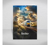 Class 47 Birthday Card for Brother - British Diesel Train Keepsake for Rail History Fans, BR Collectors & Locomotive Enthusiasts: Brother Birthday Card (Size A5)