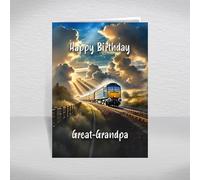 Class 47 Birthday Card for Great-Grandpa - British Diesel Train Keepsake for Rail History Fans, BR Collectors & Locomotive Enthusiasts: Great-Grandpa Birthday Card (Size A5)