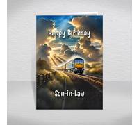 Class 47 Birthday Card for Son-in-Law - British Diesel Train Keepsake for Rail History Fans, BR Collectors & Locomotive Enthusiasts: Son-in-Law Birthday Card (Size A5)