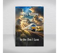Class 47 Birthday Card to the One I Love - British Diesel Train Keepsake for Rail History Fans, BR Collectors & Locomotive Enthusiasts: to the One I Love Birthday Card (Size A5)