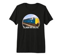 Class 55 Deltic Train Engine Locomotive British Railway Rail Premium T-Shirt