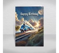 Class A4 Mallard Birthday Card for Friends & Family - LNER British Steam Locomotive Keepsake for Steam Train Railway History & Classic Loco Engine Fans: Birthday Card (Size A5)