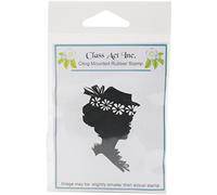 Class Act Cling Mounted Rubber Stamp 2.75-inch x 3.75-inchGirl W/Hat