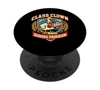 Class Clown Goofs Honors Program Funny School PopSockets Adhesive PopGrip
