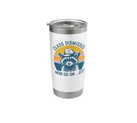Class Dismissed, Now Go On... Git, Raccoon Class Dismissed Stainless Steel Insulated Tumbler