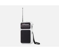 Class FM AM Radio Portable Pocket Built In Speaker Torch Rechargable White W209