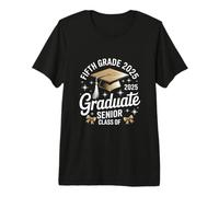 Class of 2025 5th Grade Graduate Stars Design Premium T-Shirt