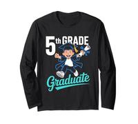 Class of 2025 5th Grade Level Complete Gamer Theme Long Sleeve T-Shirt