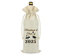 Class of 2025 Graduation Gifts Wine Bag Keepsake Gift 2025 Graduation Gifts for Him Her Seniors Student Masters Nurses Students College High Student Graduate Gift for Brother Sister Son Daughter