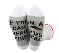 Class of 2025 Socks If You Can Read This I'm A 2025 Grad Socks 2025 Graduation Gift Senior Graduation Gift (UK, Alpha, One Size, Regular, Regular, 2025 Grad Socks)
