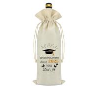 Class of 2025 Wine Bag - Graduation Gift for Him Her, Congratulations Graduate for Women Men Son Daughter Teen Boy Girl Friend - Wine Wrapping Bags