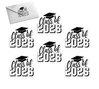 Class of 2026 Grad Stickers | 6-Pieces Decorative Graduation Envelope Stickers,Class of 2026 Label Seals - for Invitations Envelopes Candy Bags Cards Announcements Party