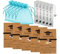 Class of 2026 Graduation Gifts Bulk for Him Her, Atarvana Inspirational Graduates Present Set with 5pcs Bracelet and 5pcs Bookmark Motivational Gift