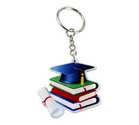Class of 2026 Graduation Keychain - Acrylic Cap and Gown Key Ring for Students - Graduation Bag Charm Keepsake Gift for Her Him