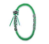 Class Of 2026 Graduation Lei | Polyester Webbing, 47in X 1.8in, Multicolor Ribbon Honors Cord | Handcrafted Double Braid Necklace | Senior Graduation Gift & Keepsake Accessory