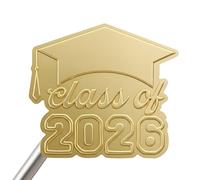Class of 2026 Graduation Stickers: 100 Pcs Gold Foil Embossed Envelope Seals,2 Inch Senior 2026 Stickers for Invitations, Announcement Cards, Party Favors, Gift Bags