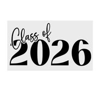 Class of 2026 Iron On Vinyl | Black School Leavers Shirt Transfer | Primary or Secondary School Leavers HTV Decal | Year 6 or Year 11 DIY Shirt