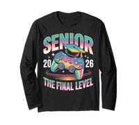Class of 2026 Senior Gamer Gaming The Final Level Long Sleeve T-Shirt