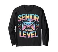 Class of 2026 Senior Gamer Gaming The Final Level Long Sleeve T-Shirt