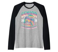 Class of 2026 Senior Gamer Gaming The Final Level Raglan Baseball Tee