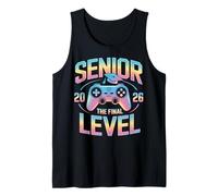 Class of 2026 Senior Gamer Gaming The Final Level Tank Top