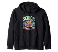 Class Of 2026 Senior Gamer Gaming The Final Level Zip Hoodie