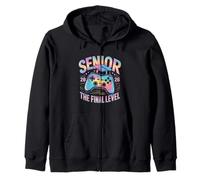 Class Of 2026 Senior Gamer Gaming The Final Level Zip Hoodie