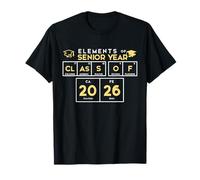 Class of 2026 Senior Year Elements Science Periodic Table T-Shirt