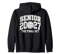 Class of 2027 Senior Volleyball Night The Final Set Zip Hoodie