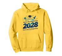 Class of 2028: This Is Just The Beginning Pullover Hoodie, Adult Unisex, Lemon, M