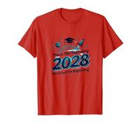 Class of 2028: This is Just The Beginning T-Shirt, Men, Red, 3XL