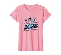 Class of 2028: This is Just The Beginning T-Shirt, Women, Pink, M