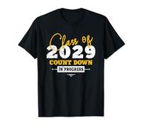 Class of 2029 Count Down Heart Funny Graduation First Day T-Shirt