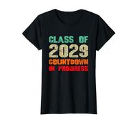Class of 2029 Countdown in Progress Retro First Day T-Shirt