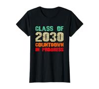 Class of 2030 Countdown in Progress Retro First Day T-Shirt