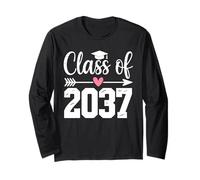 Class of 2037 Grow with Me First Day of School Graduation Long Sleeve T-Shirt