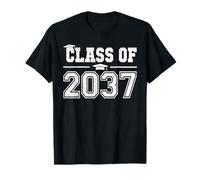 Class of 2037 Grow With Me Graduation First Day of School T-Shirt